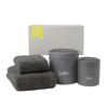 Growing Towel Feel 2-Size Set - Gift Boxed Set (Bath Towel + Face Towel) - Charcoal (Gray) - 100% Cotton