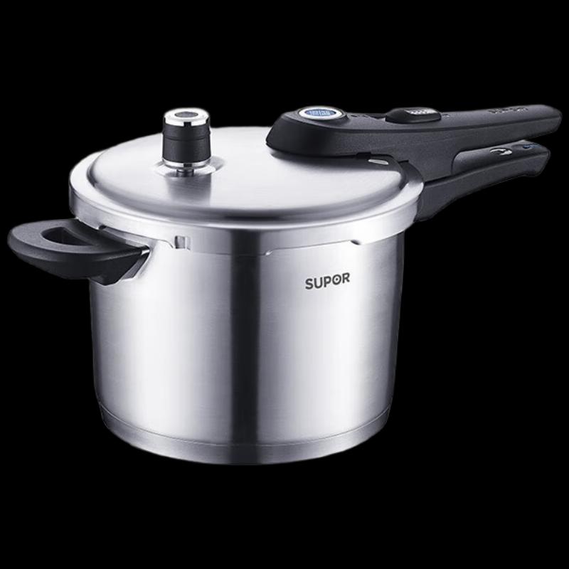 SUPOR 304 Stainless Steel Pressure Cooker 6L