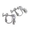 VINGTAINE Flower Cubic Zirconia Earrings Silver [VINGTAINE] E2-6