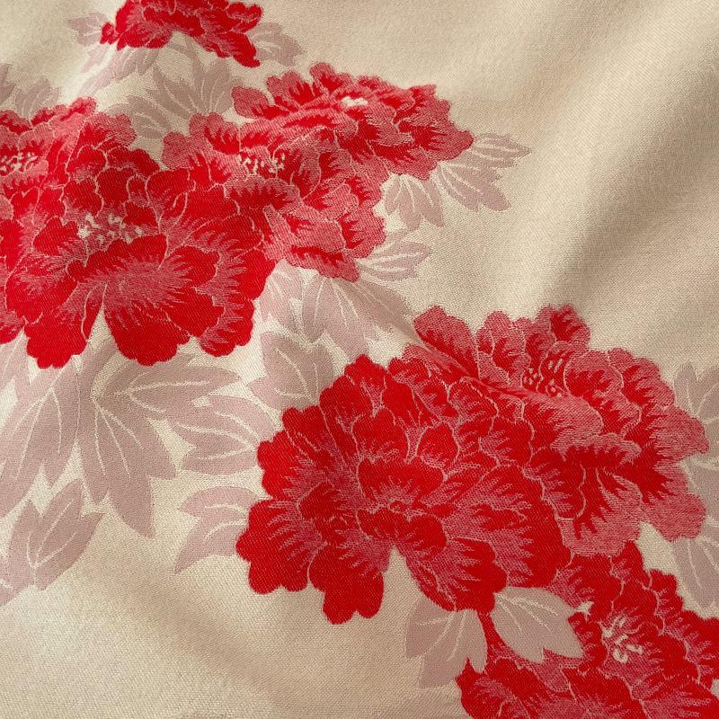 Luksusmerke Cashmere Kvinner Blomstret Skjerf Vinter Varmt Sjal og Wrap Bandana Pashmina Kvinne Foulard Firkantet Tykk Teppe Poncho