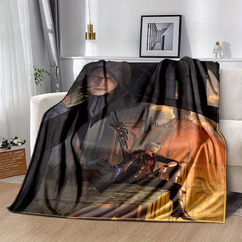 1pc, Assassin's Creed-Inspired Home Decor: Cozy Flannel Blanket, Perfect Gift for Bedroom, Living Room, Travel, Camping, Car, Beach, Office Naps. Idea