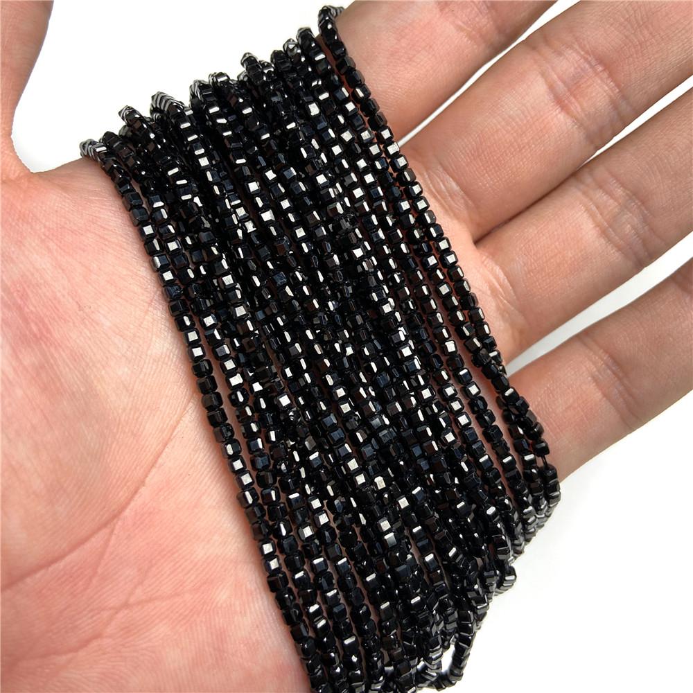 Natural Square Cube Red Garnet Beads 2-3mm Stone Spacer Beads For Jewelry Making Charm DIY Bracelet Necklace Accessories 15 2-3MM Approx 36CM