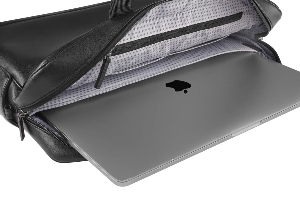 Moleskine Classic Slim Briefcase, Men's, Black, Fits 15-inch Laptop, Includes Shoulder Strap
