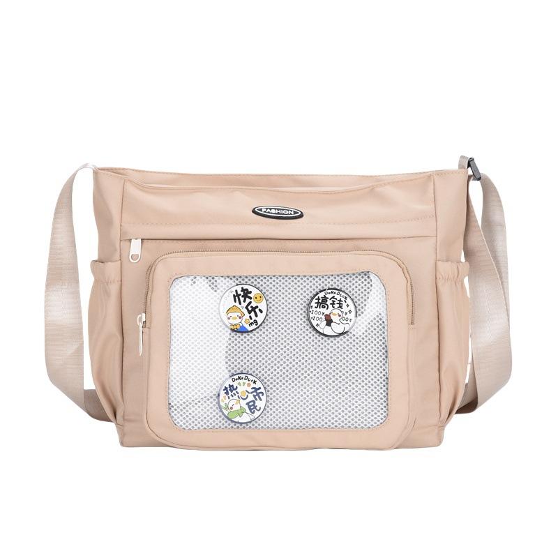 

Cute pain bag large-capacity messenger bag women s 2025 new niche one-shoulder tote bag college student class commuter bag