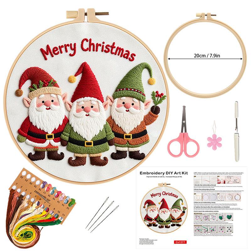 Christmas Embroidery Diy Handmade Material Package Gift New Product Including Tools