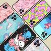Cartoon Axolotl Cute Phone Case For Iphone 17 16 15 14 13 12 11 Pro Max Plus Black Shell Cover Case