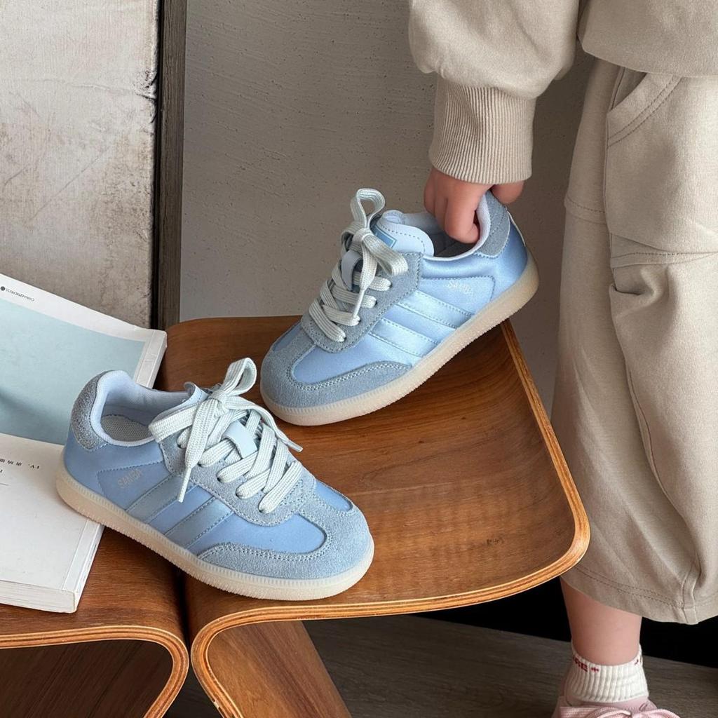 Kids' Korean Style Lightweight German Training Shoes – Spring 2025 New Arrivals, Unisex Low-Top Soft Sports Shoes.