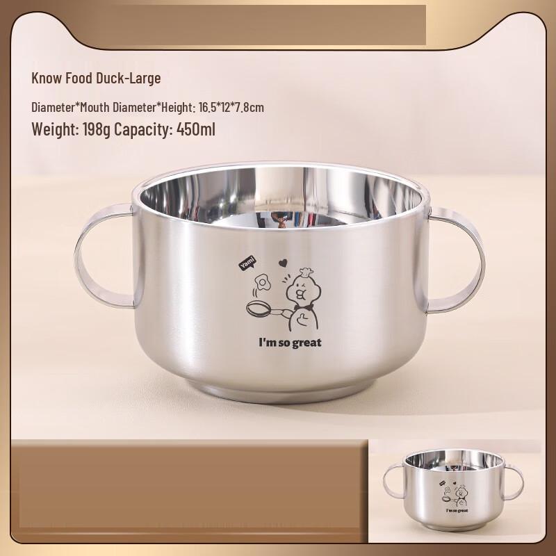 

Wutuo 316 Stainless Steel Baby Feeding Bowl Set