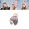 Children Knit Hat With Earmuff Protection For Winter Outdoor Warmth And Style