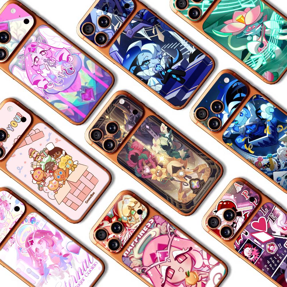 Mobile Game C-Cookie Run Kingdom Back Cover Decal Protective For Iphone 17 Pro Max Skin Sticker Back Protective