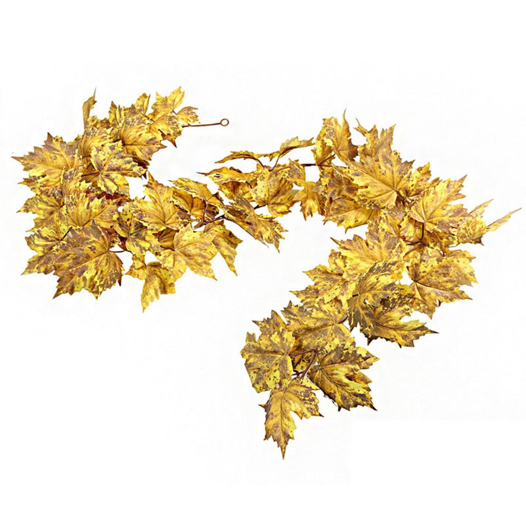 1 Piece Artificial Maple Leaf Garland for Halloween Thanksgiving Decor - 175cm Wall Hanging
