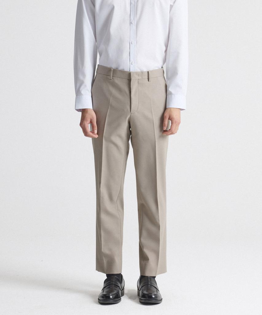 STCO 31% Extra Fine Wool Formal Pants Beige (Classic Fit)_Sslva61Csd