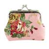 Floral Lady Vintage Flower Hasp Retro Credit Card Holder Coin Purse Clutch Bag Small Wallet
