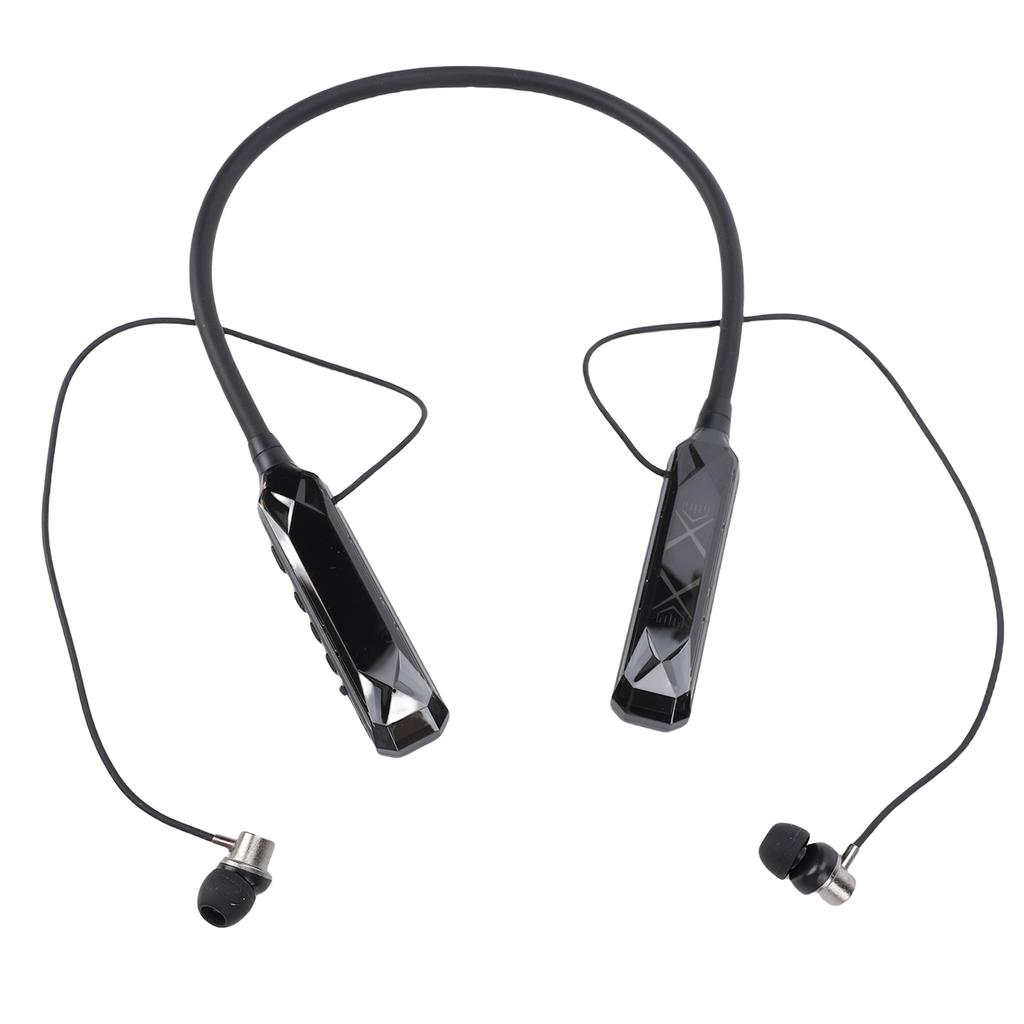 Neckband Earbuds Bluetooth 5.3 Real Time Battery Display Wireless Neckband Earphones with Small Memory Card Slot for