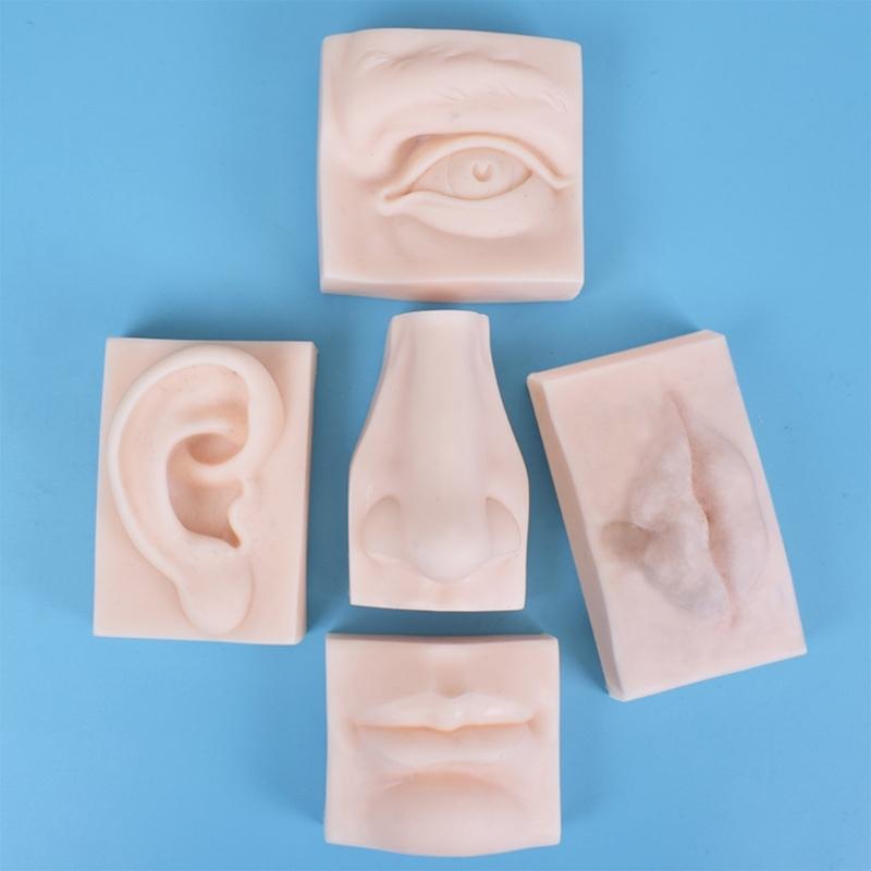 Unique Fondant Silicone Mold Chocolate Molds Facial Features Shaped Silicone Fondant Molds Perfect for Cake Decoration