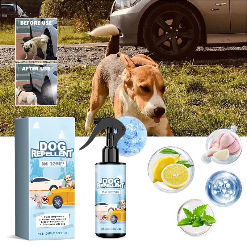 Hundeabwehrspray für Autoreifen, 100 ml, Anti-Hundeurin-Spray, Reifenspray, Autorad, No-Pee-Spray, verhindert das Pinkeln von Hunden, Abwehrmittel für