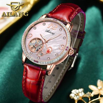 AILANG Nuevo Reloj para Mujer Reloj mecánico automático Reloj para Mujer Reloj de Moda Resistente al Agua