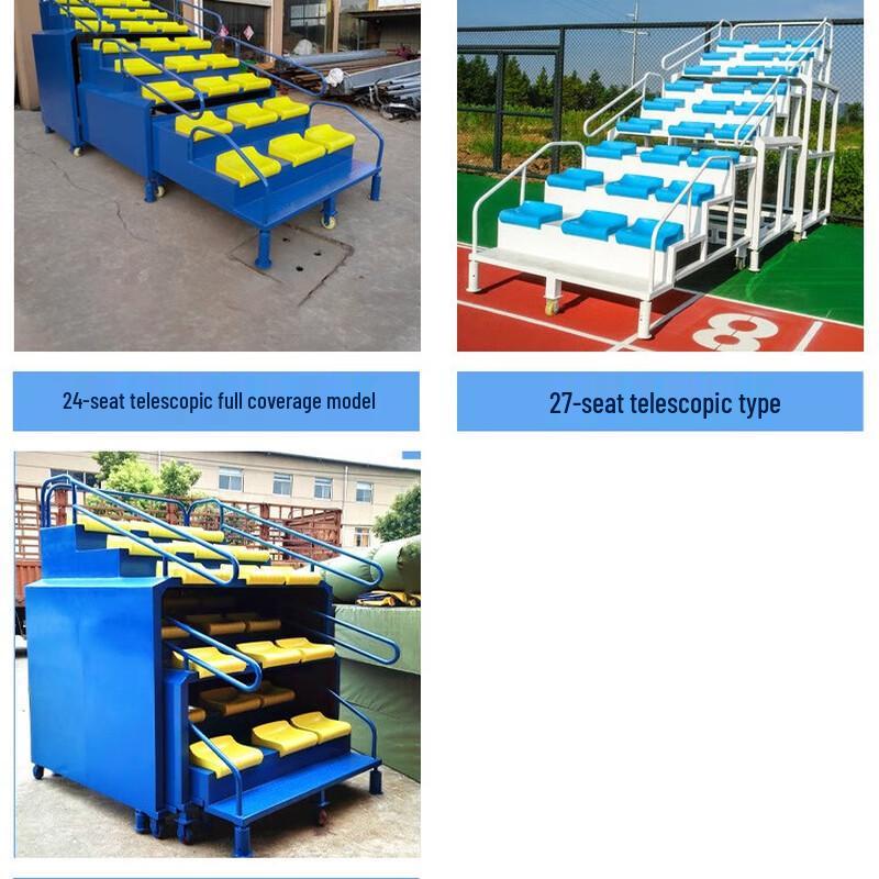 WEZHO Retractable Stadium Grandstand with Referee Stand