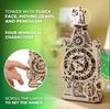 Ugears Old Clock Tower Wooden Puzzle Craft Model No Glue or Tools Required Easy for Adults and Men - -