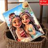 Disney Pearl Art Painting Moana Handmade diy5D Pearl Gem Painting Pictures Crafts Special Shape Home Wall Decoration