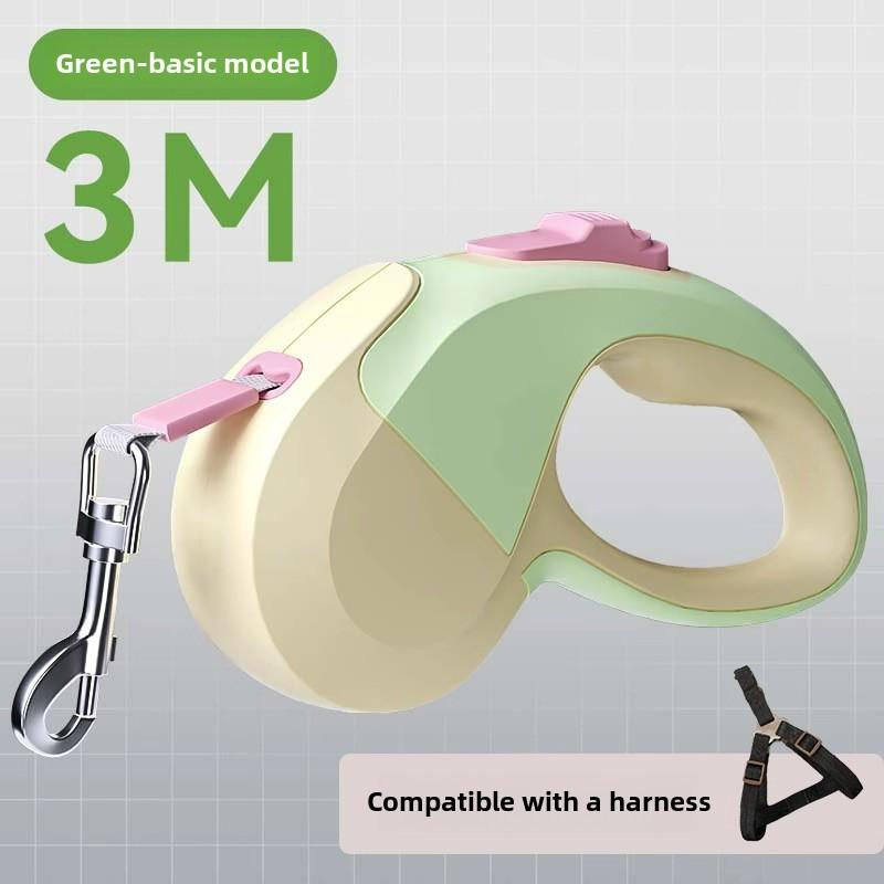 Dog Retractable Luminous Automatic Leash Medium and Small Dog Walking Dog Rope Dog Chain Teddy Out Pet Supplies