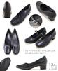 Sesto Women's Recruit Square Toe Low Heel Pumps, Wide, Size 24.0cm, Black, smpz23-116BLK-240