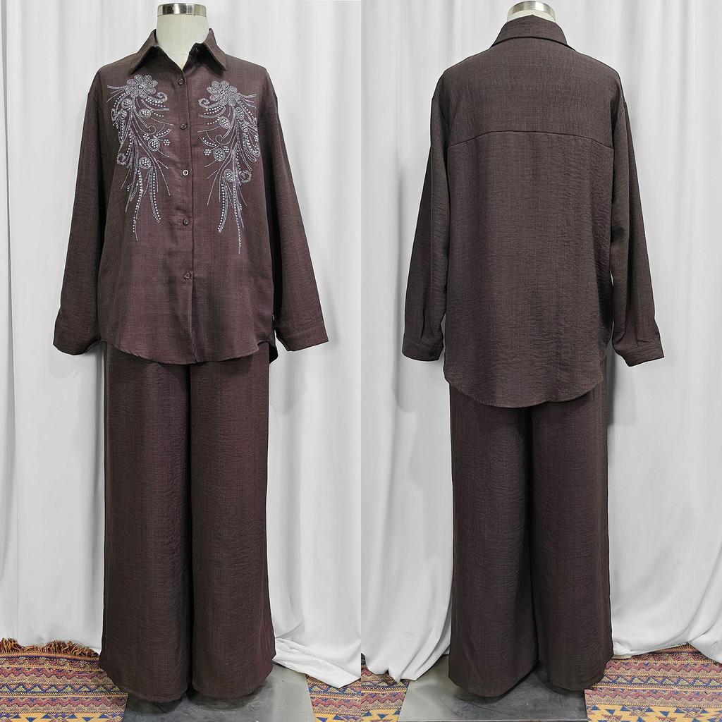 Spring 2026 Southeast Asia Muslim Women's Rhinestone Fashion Set in Malaysia