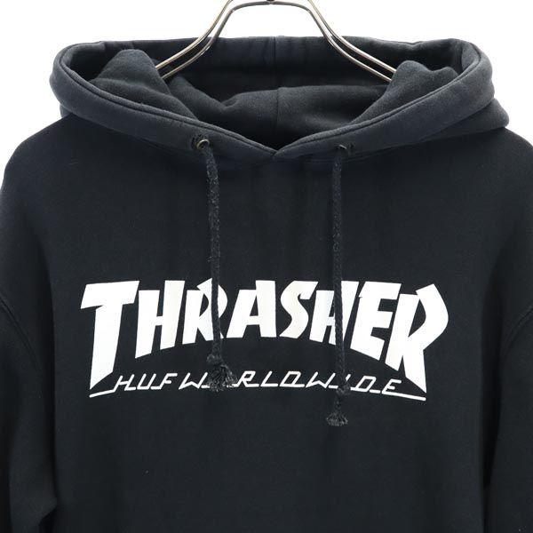 HUF Logo print Long sleeve Sweatshirts S Fleece-lined pullover sweatshirt Men's Used