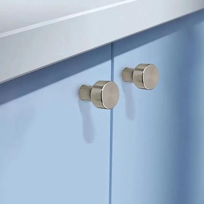 Simple Knurled Cabinet Drawer Knob Round Gold Door Handle Portable Single Hole Design Furniture Accessories for Home