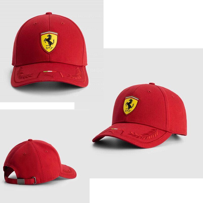 F1 Ferrari Team Hat Fans Racing Men's Women's Visor Riding Summer Baseball Cap For Ferrari F430 Stradale 458 488 599 612 FF F12