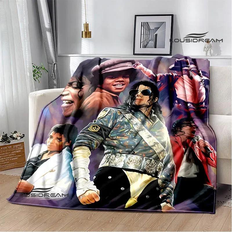 Michael Jackson Retro Druck Decken Picknickdecke Flanelldecke Weiche Gemütliche Decke Reise Decken Bettbezüge Geburtstagsgeschenk