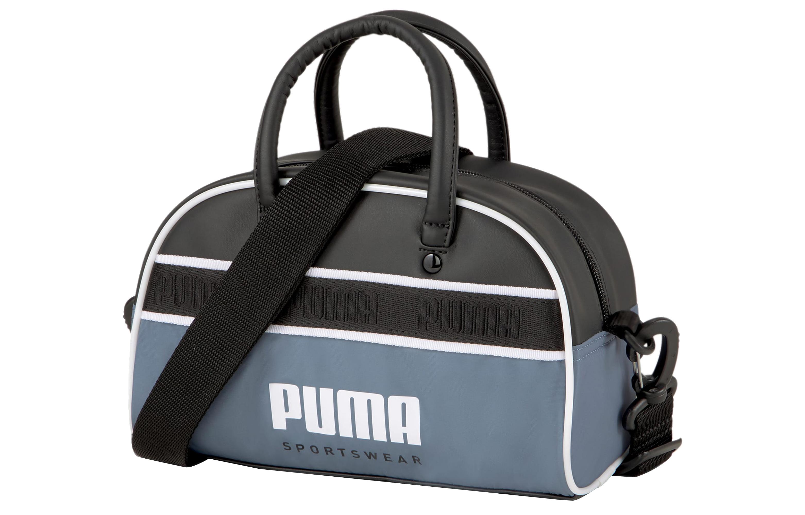 PUMA Полиуретановая Сумка, Сумка через плечо Мини Мужская Синий/Черный 078457-02