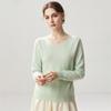 Lekasha Women's Cashmere Goat Wool V-Neck Pullover: Autumn/Winter Plain, Solid Color, Loose Fit Base Layer.