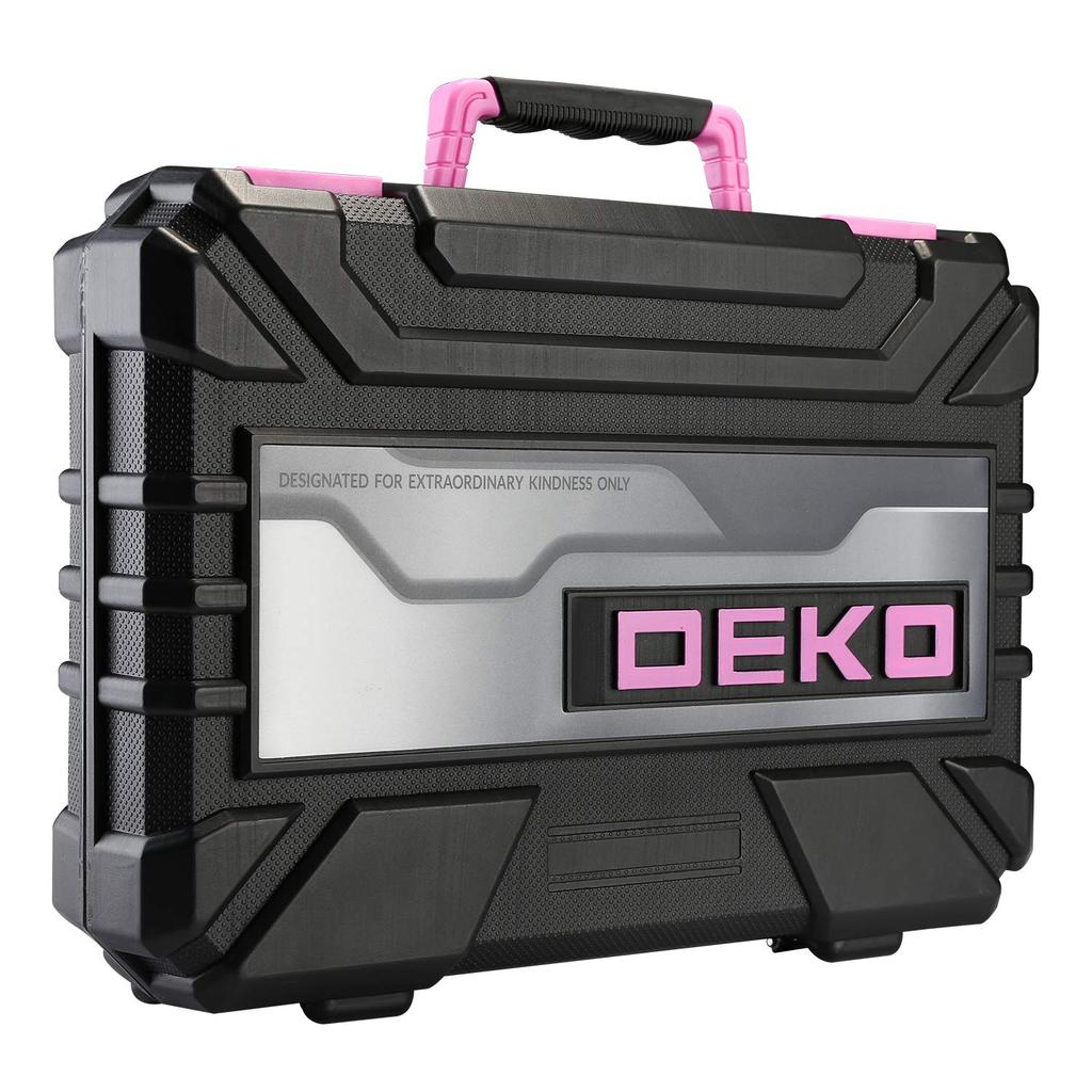 DEKO Home Tool Perfect for Home Furniture Home and Includes a Convenient Storage Case 98-Piece Set, Improvement, DIY, Assembly, Maintenance, Repairs,