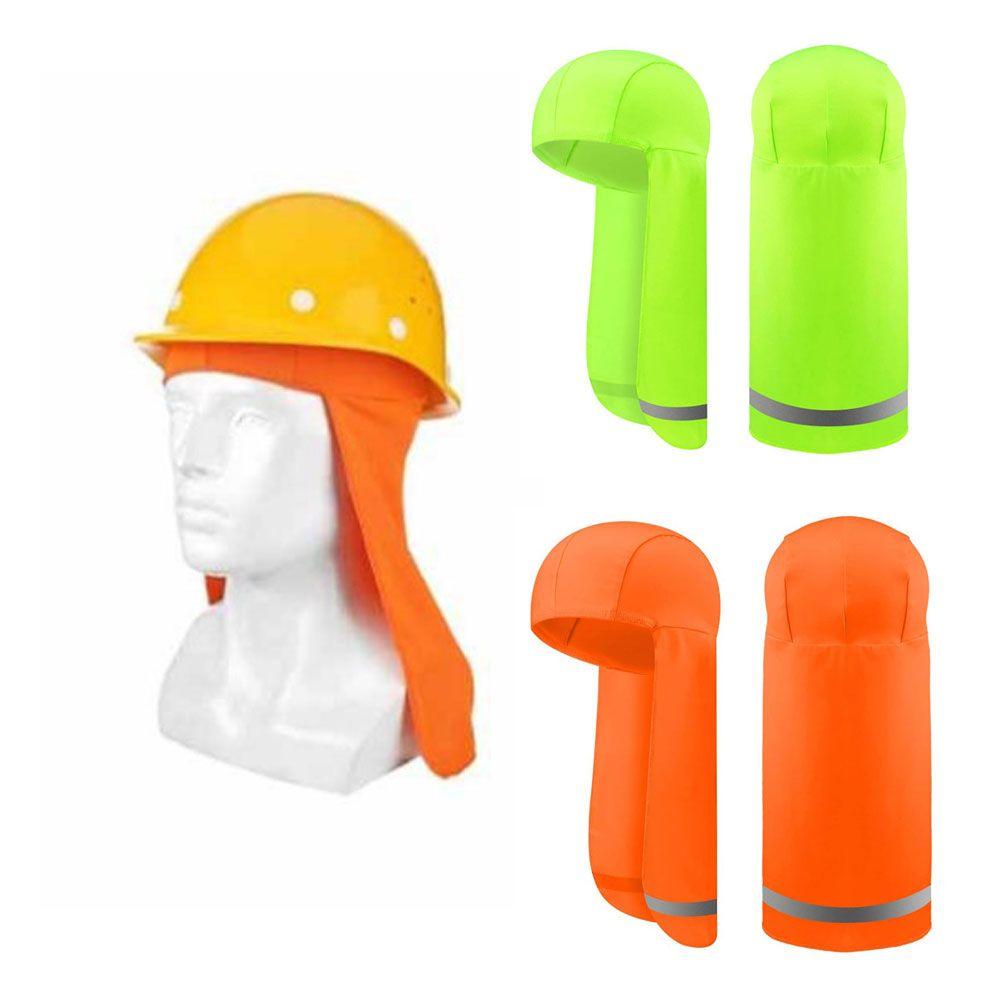 Stripe Polyester Sun Runner Cap Elastic Sun Shade Hat Neck Wrap Cooling Breathable Skull Caps