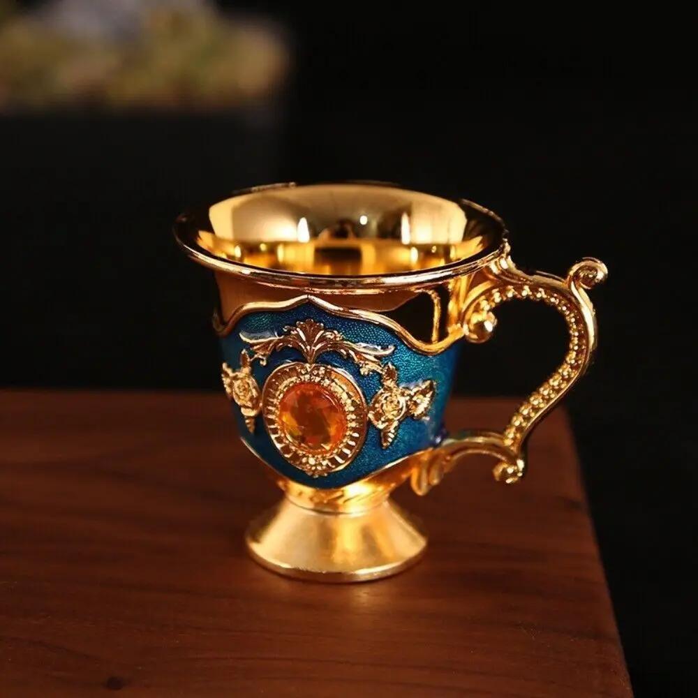 25ml with Handle Goblet New Metal Europe-style White Wine Cup Wine Glass