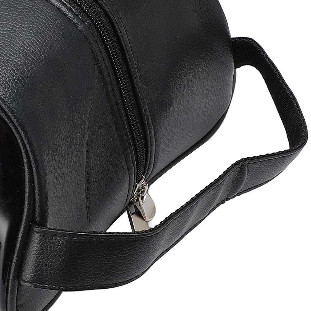 Waterproof PU Shoe Storage Bag Zipper Closure Travel Shoe Organizer Golf Travel Outdoor чёрный