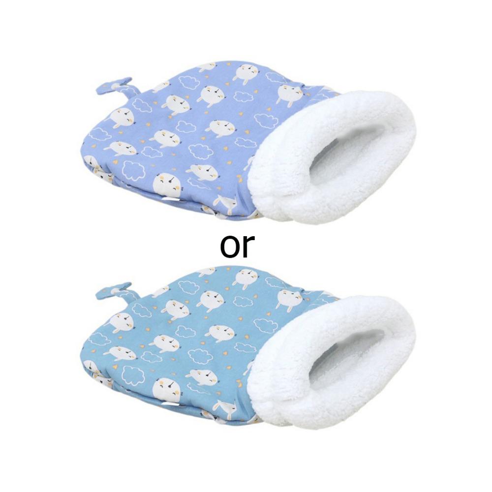 Cute Cartoon Cat Sleeping Bag Thickened Semi-closed Cat Nest Kennel Warm Comfortable Tunnel Cat Nest Winter