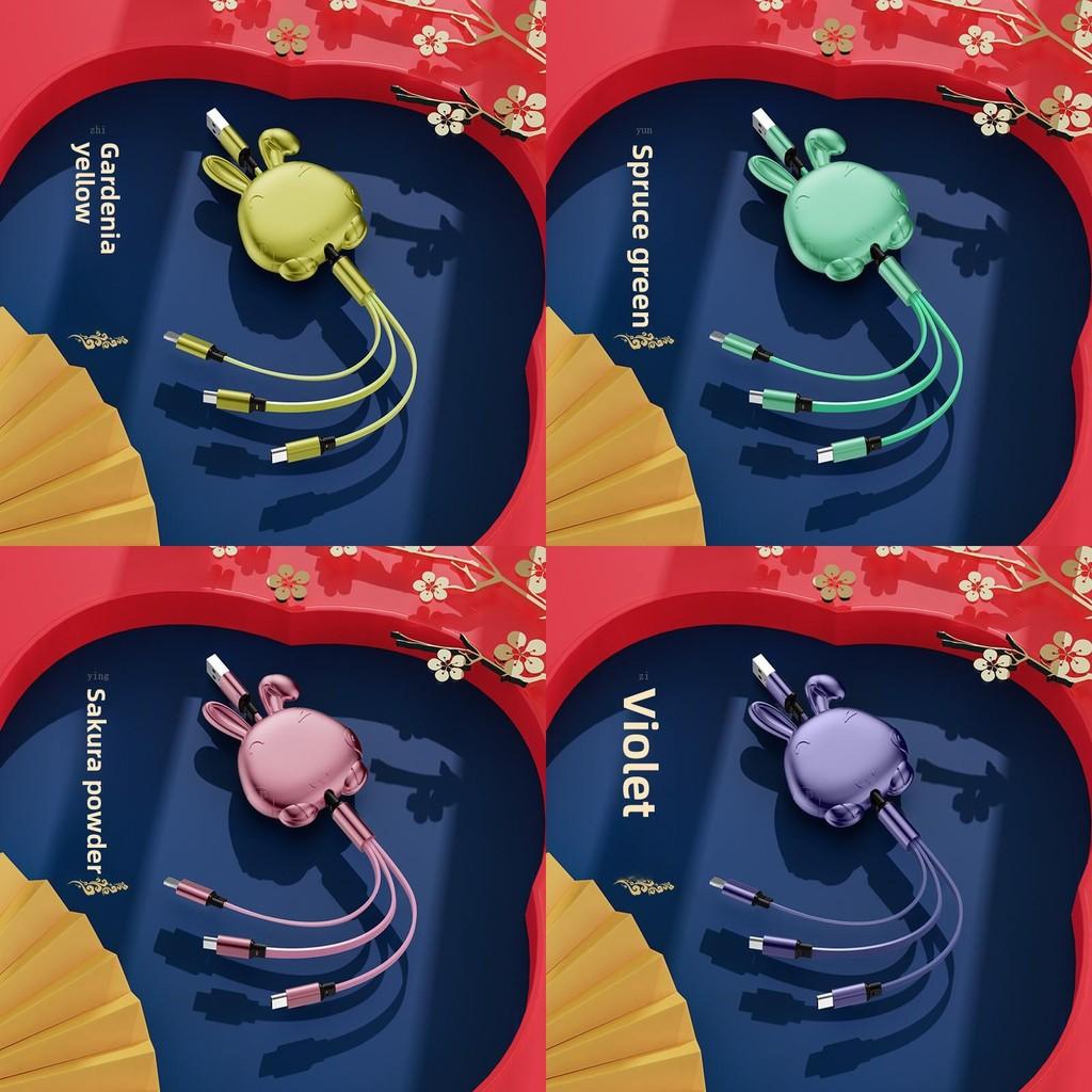 Versatile 3 In 1 Cable Mini Usb Cable Micro Quick Charge Apple Supplies Android