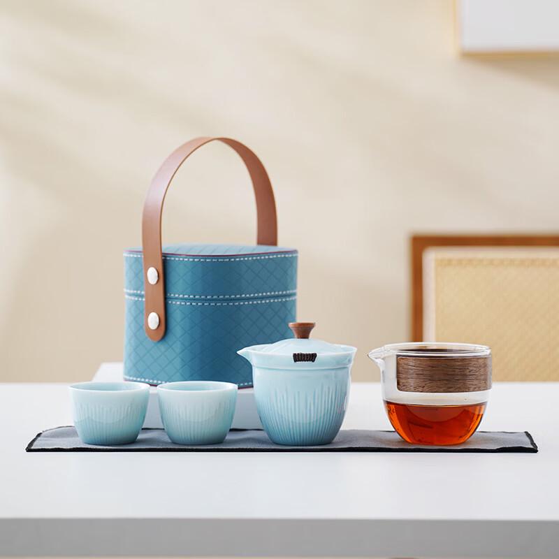 Japanese Portable Travel Tea Set (One Pot, Two Cups)