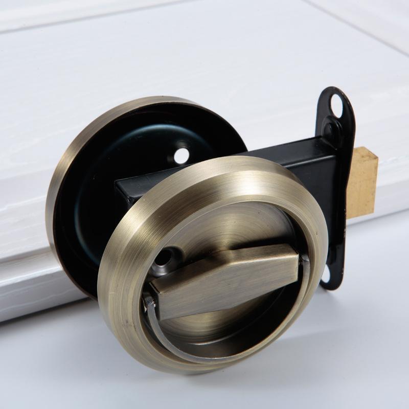 Wholesale Hidden Lock 304 Stainless Steel Single and Double-sided Sliding Door Invisible Pull Ring Concealed Embedded Handle