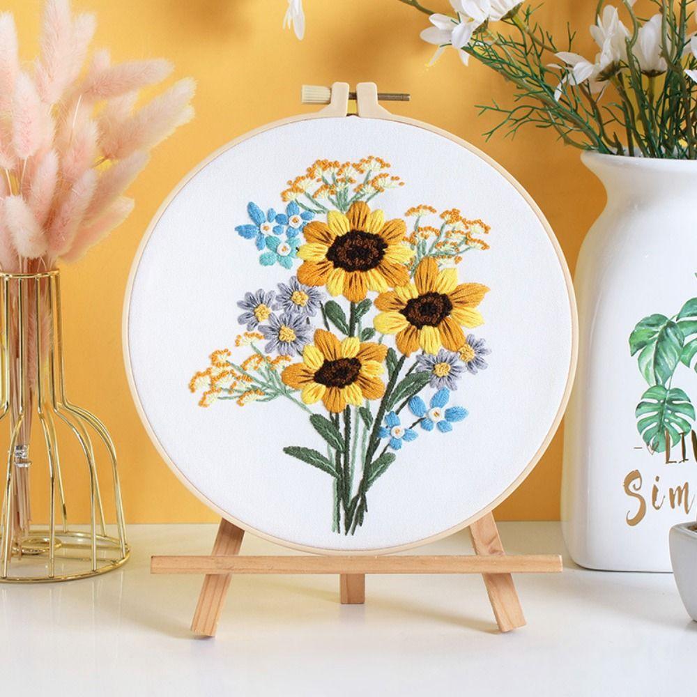 Starter Kit Embroidery Starters Kit Cotton Linen Cloth Cloth Embroidery Cross Stitch Kits  Adults