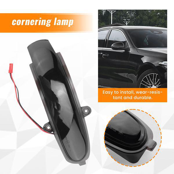 Pair of Rearview Mirror Lights for Mercedes-Benz C-Class W203 T-Model S203