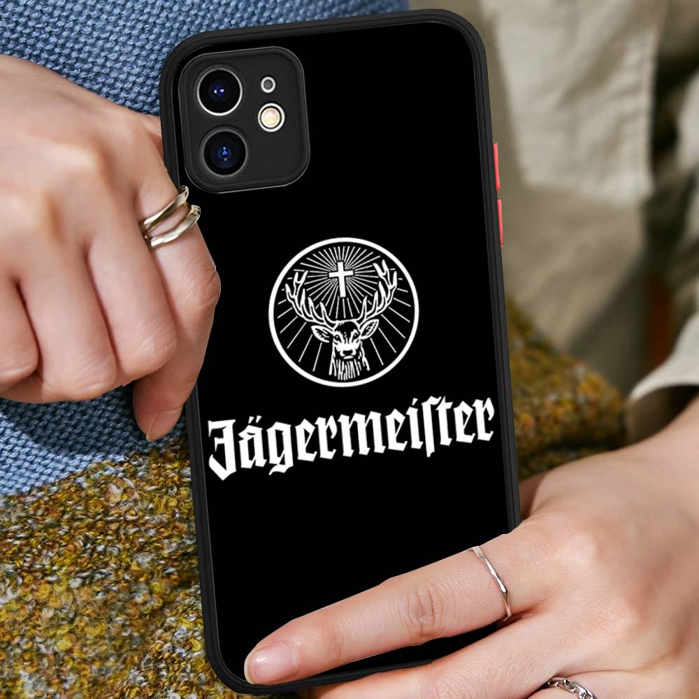 Heißes J-JaegermeisterS Handyhülle Für iPhone 16 15 14 11 12 13 Pro Max Plus 12 XS Max Rückabdeckung Mattes Case