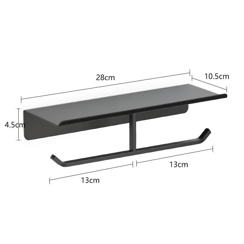 

OIMG Stainless Steel Double Toilet Paper Holder with Phone Shelf