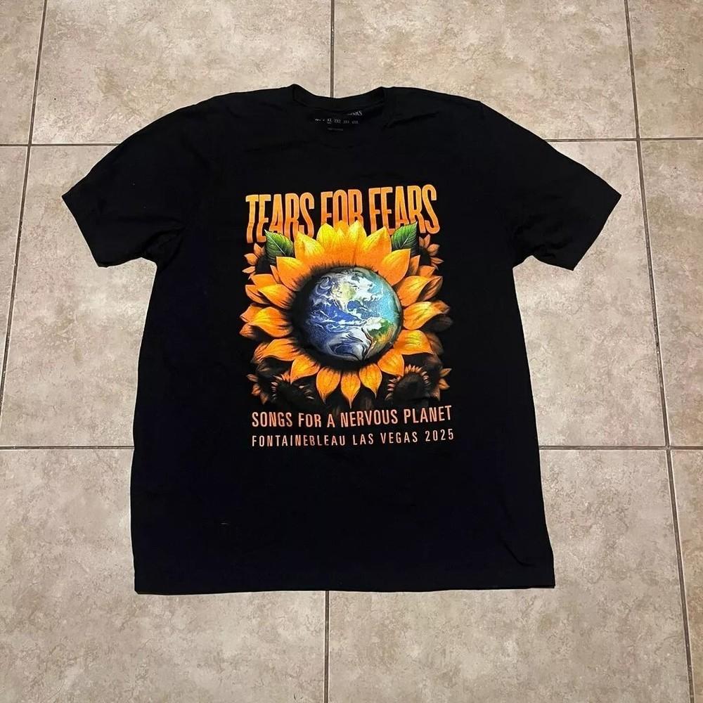 Tears For Fears Songs For A Nervous Planet T-shirt Black Men Women S-5XL Unisex T-Shirt M