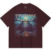 230 Gsm %100 Pamuk Heavy Metal Tişört Rock Grubu Popüler Müzik Baskılı Unisex Ağır Pamuk Tişört