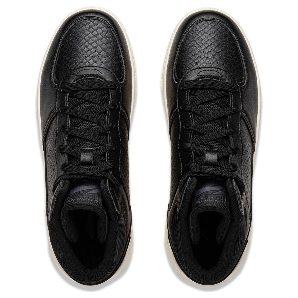 Li Ning Cyan Cloud Slip Resistant, Abrasion Resistant, Breathable High top Skateboard Shoes Men's Black AGCU549-3