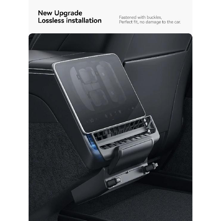 For Tesla Model 3 Y Highland Juniper 2026 Rear Air Vent 27W Quick Charger USB Shunt HUB Intelligent Docking Station Accessories