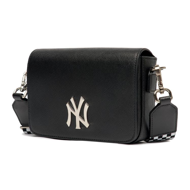New MLB Synthetic Leather Combo Bag Shoulder Bag Crossbody Bag Regular Unisex Black 3ACRS042N-50BKS